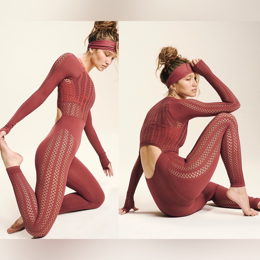 Free People Movement Show Stopper Onesie Henna size XS/S NEW with logo